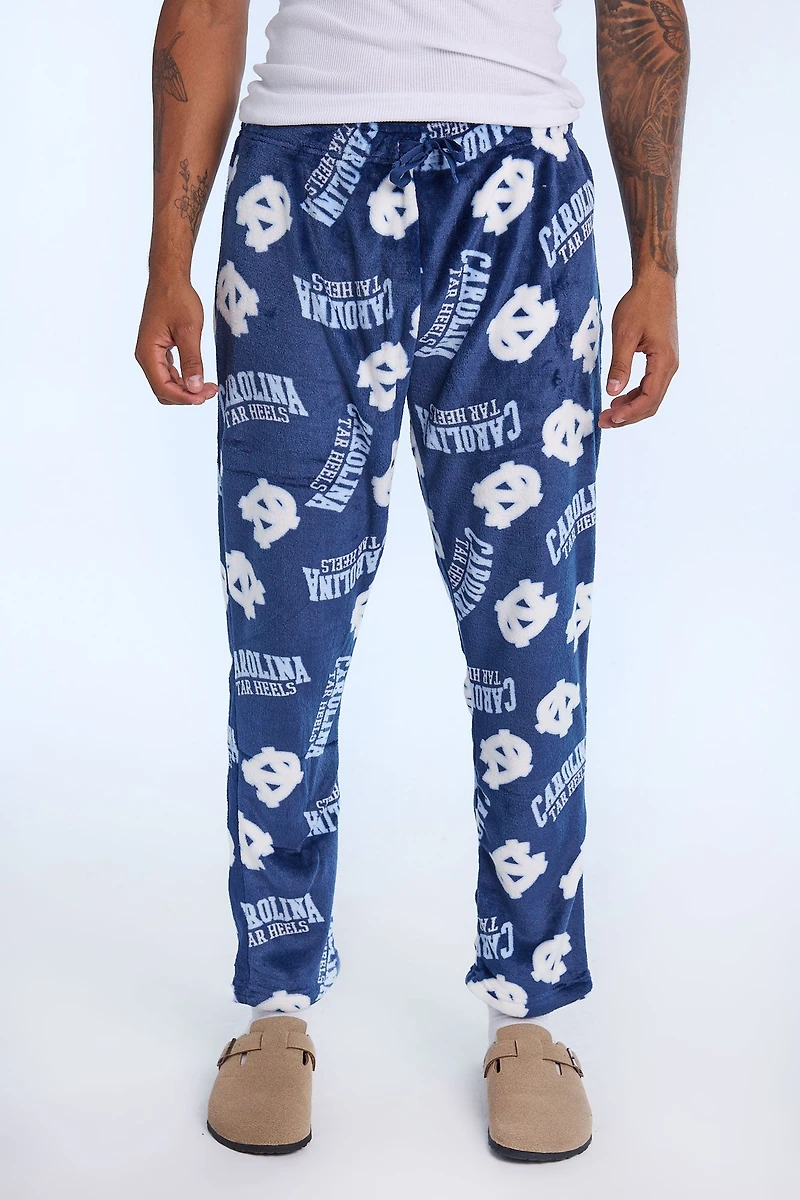 Mens North Carolina Tar Heels Plush Pajama Pant