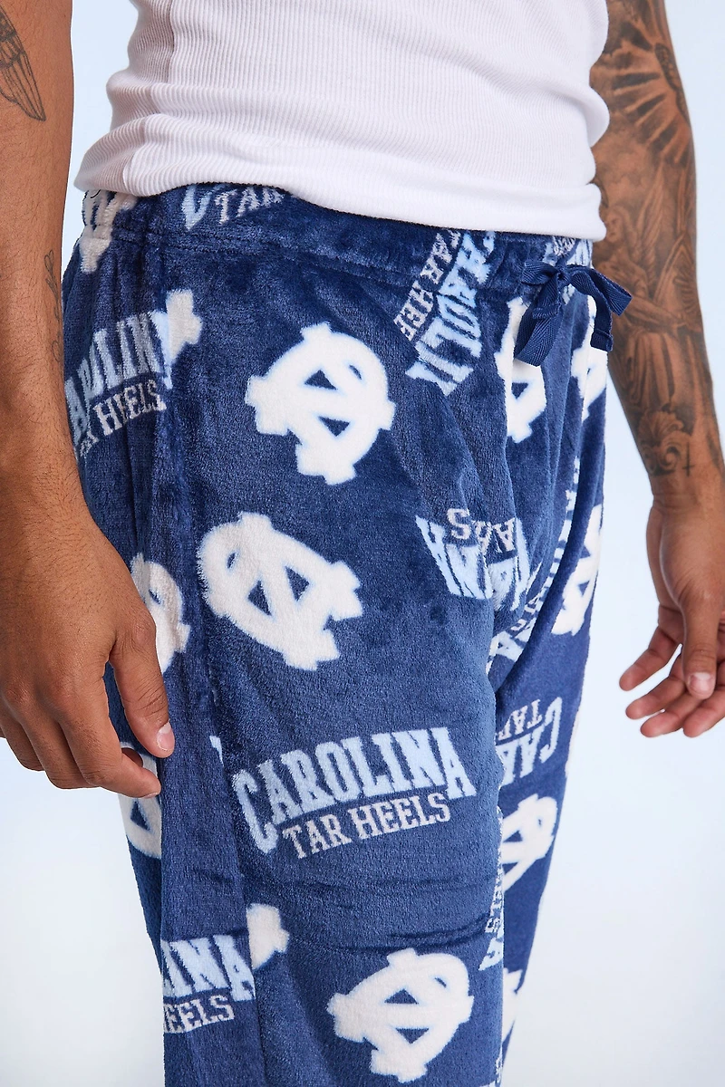 Mens North Carolina Tar Heels Plush Pajama Pant