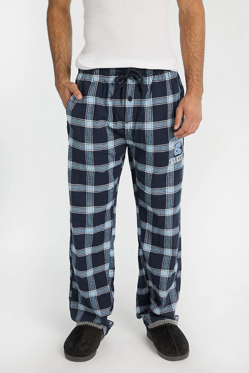 Pantalon de pyjama à carreaux North Carolina Tar Heels homme