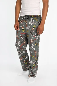 Pantalon de pyjama en molleton soyeux imprimé Looney Tunes
