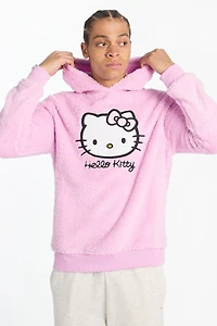 Mens Hello Kitty Plush Sherpa Hoodie
