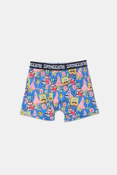 Boxer imprimé personnage Bob l'Éponge homme