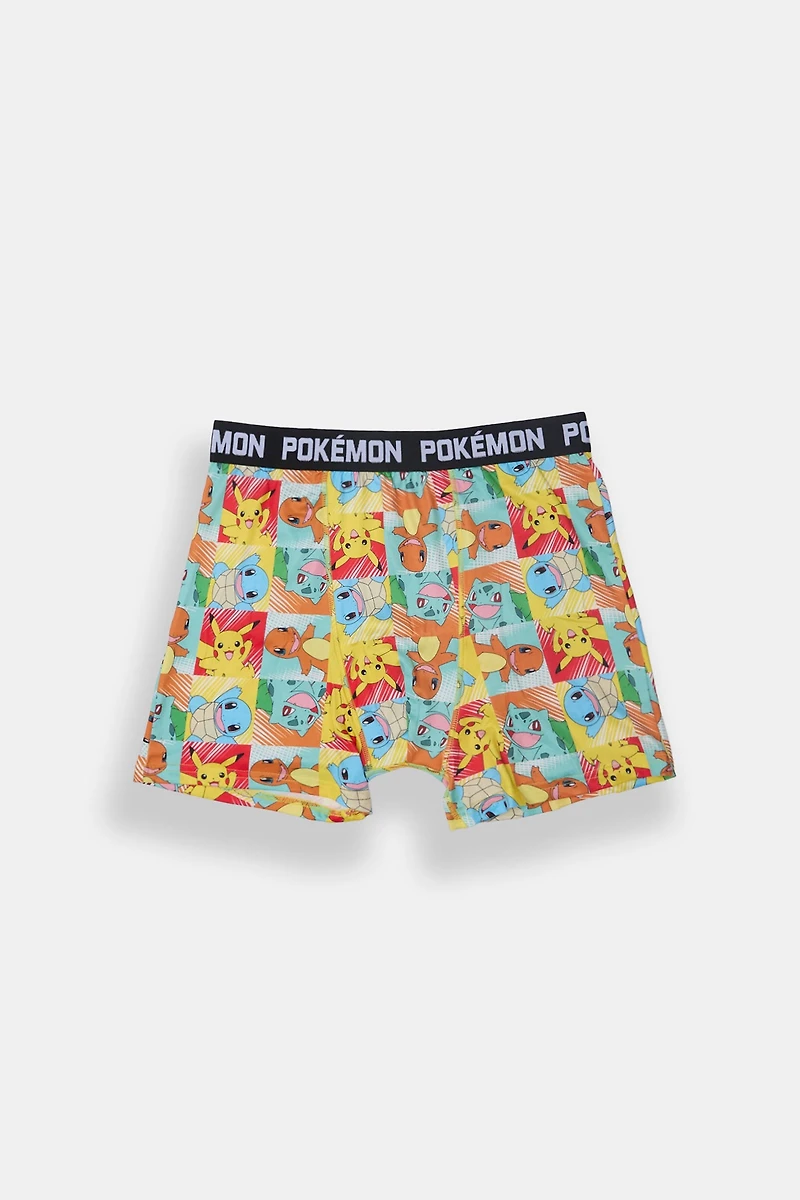Boxer imprimé damier Pokémon homme