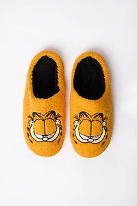 Mens Garfield Plush Slippers