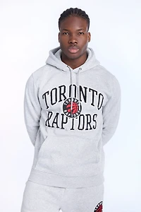 Mens Toronto Raptors Grey Melange Hoodie