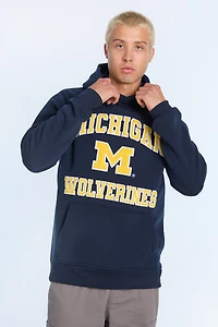 Mens Michigan Wolverines Chenille Logo Hoodie