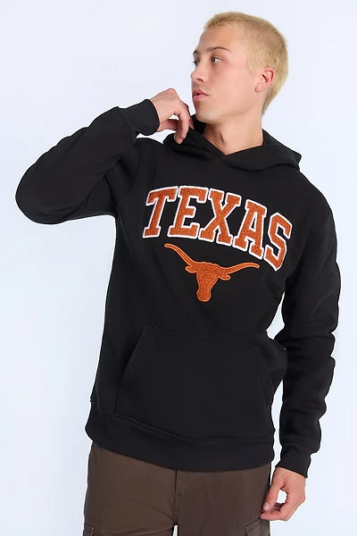 Haut à capuchon logo chenille Texas Longhorns homme