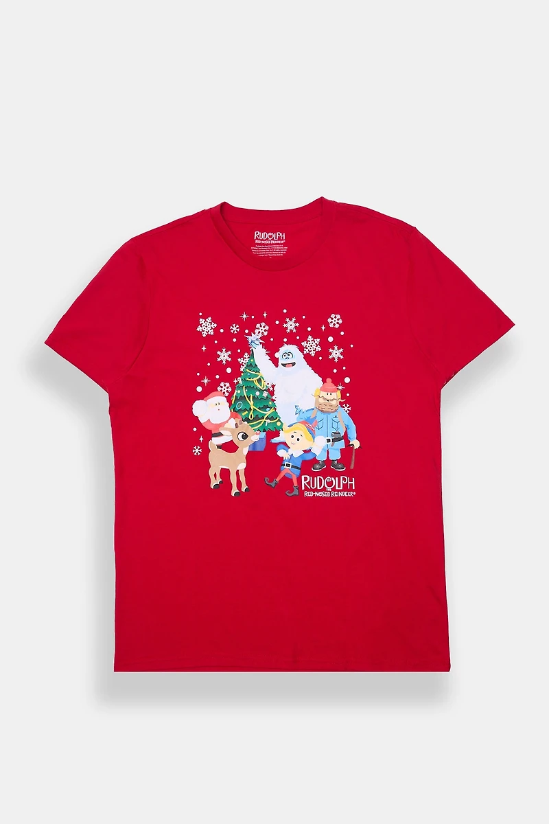 Mens Rudolph The Red-Nosed Reindeer Graphic T-Shirt