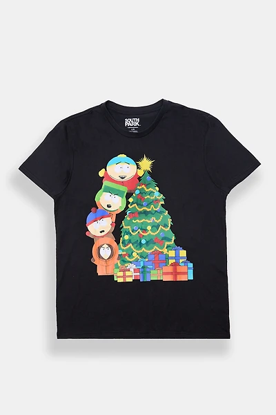 T-shirt imprimé sapin de Noël South Park homme