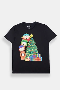 T-shirt imprimé sapin de Noël South Park homme