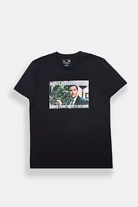 Mens The Office Happy Birthday Jesus Graphic T-Shirt