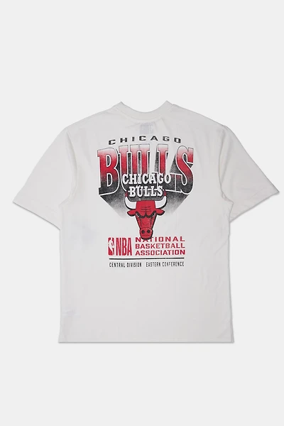 T-shirt surdimensionné à logo dégradé Chicago Bulls homme