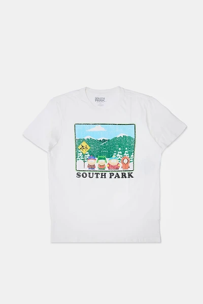 Mens South Park Bus Stop T-Shirt
