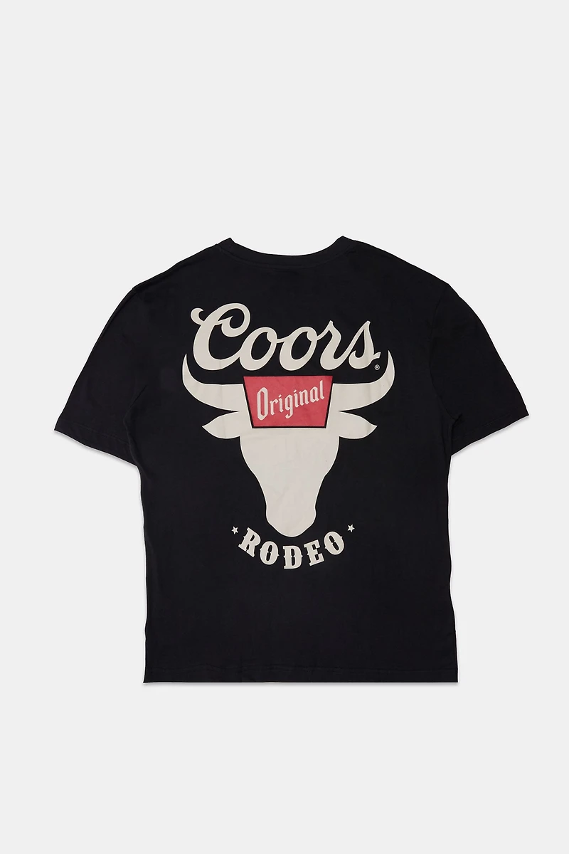 Mens Coors Rodeo Original Graphic T-Shirt