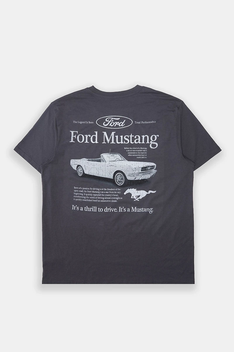 Mens Ford Mustang Thrill Graphic T-Shirt