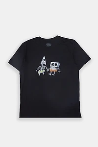 T-shirt imprimé Bob l'éponge et Patrick squelettes homme