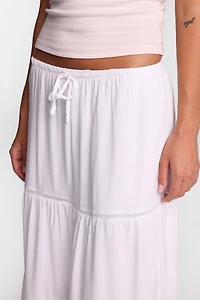 AERO Lace Trim Maxi Skirt