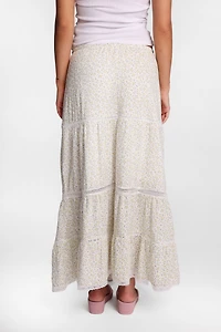 AERO Lace Trim Maxi Skirt