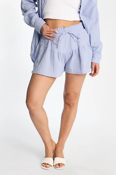 Short en coton léger à enfiler AERO