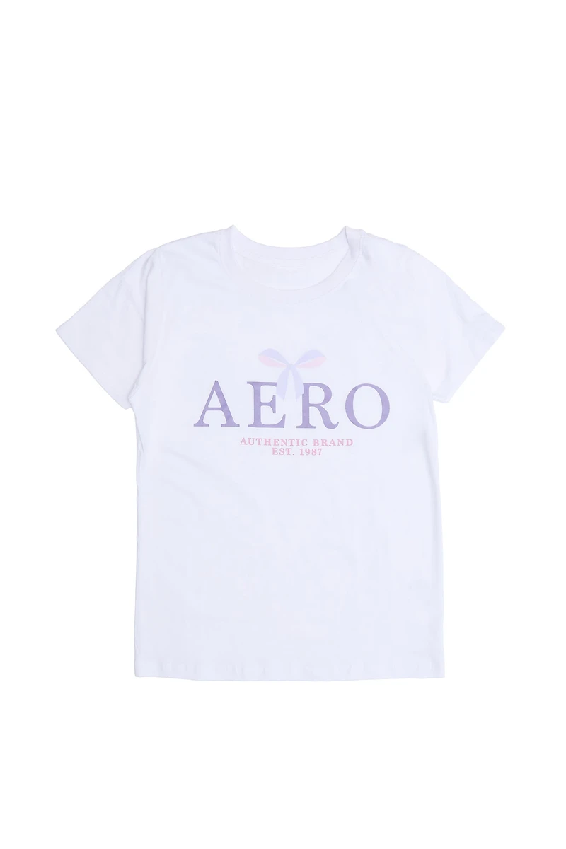 Womens AERO Bow Relaxed Graphic Tee