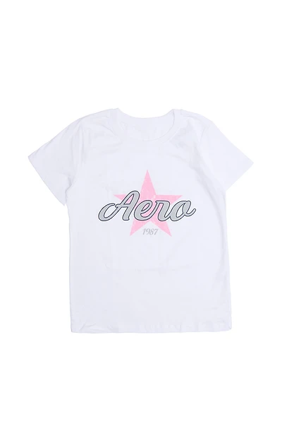 T-shirt coupe décontractée imprimé étoile Aéropostale femme