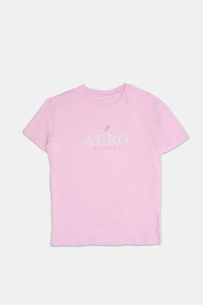 T-shirt coupe carrée imprimé East Coast AERO femme