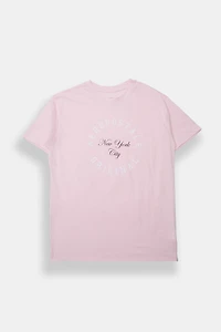 T-shirt coupe boyfriend imprimé AERO New York City