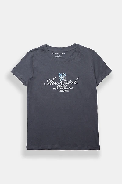 T-shirt coupe classique imprimé fleurs Aéropostale