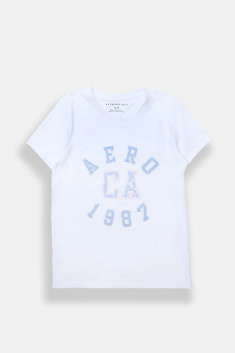 T-shirt coupe classique AERO CA 1987 brodé
