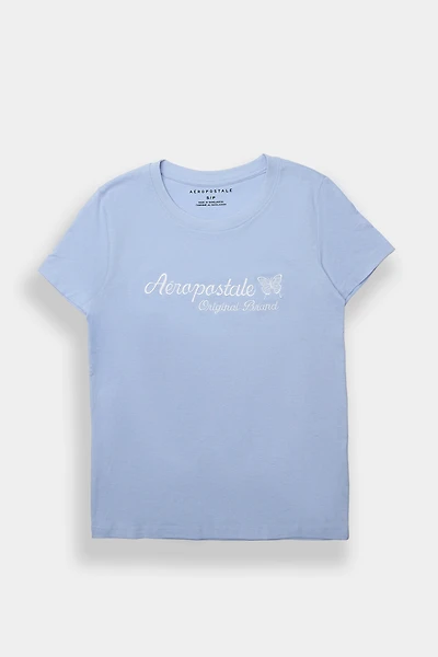 Aéropostale Butterfly Embroidered Classic Tee