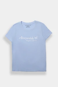 T-shirt coupe classique papillon brodé Aéropostale
