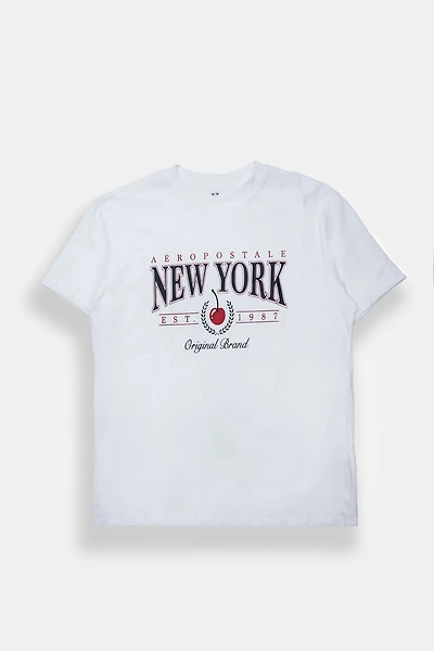 AERO New York Cherry Graphic Boyfriend Tee