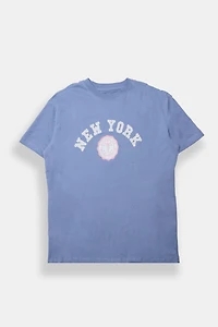 AERO New York City Crest Graphic Boyfriend Tee