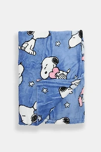 Couverture peluche imprimé Peanuts Snoopy