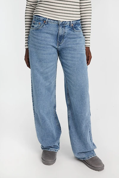 AERO Low Rise Baggy Wide-Leg Jeans