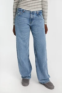 Jean ample à jambe large taille basse AERO