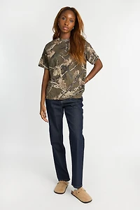 AERO Camouflage Crew Neck Oversized Tee