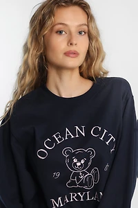 AERO Oversized Crew Neck Sweatshirt
