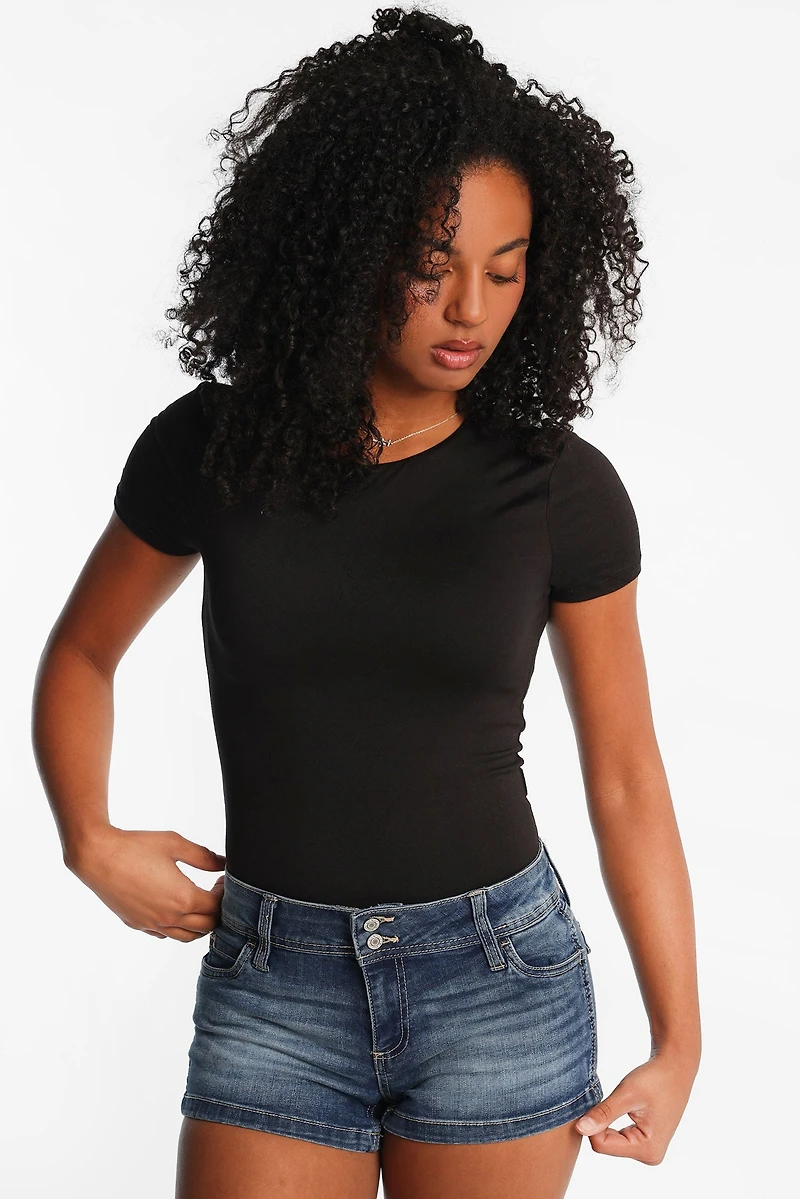 AERO Short Sleeve Crew Neck Bodysuit