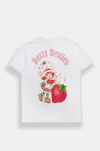 T-shirt boyfriend imprimé Strawberry Shortcake Besties
