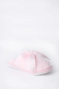 Pantoufles peluche avec noeud 3D