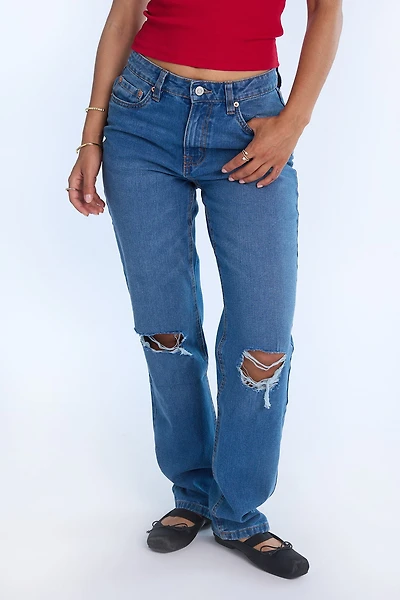 AERO Super High Rise Straight Jeans