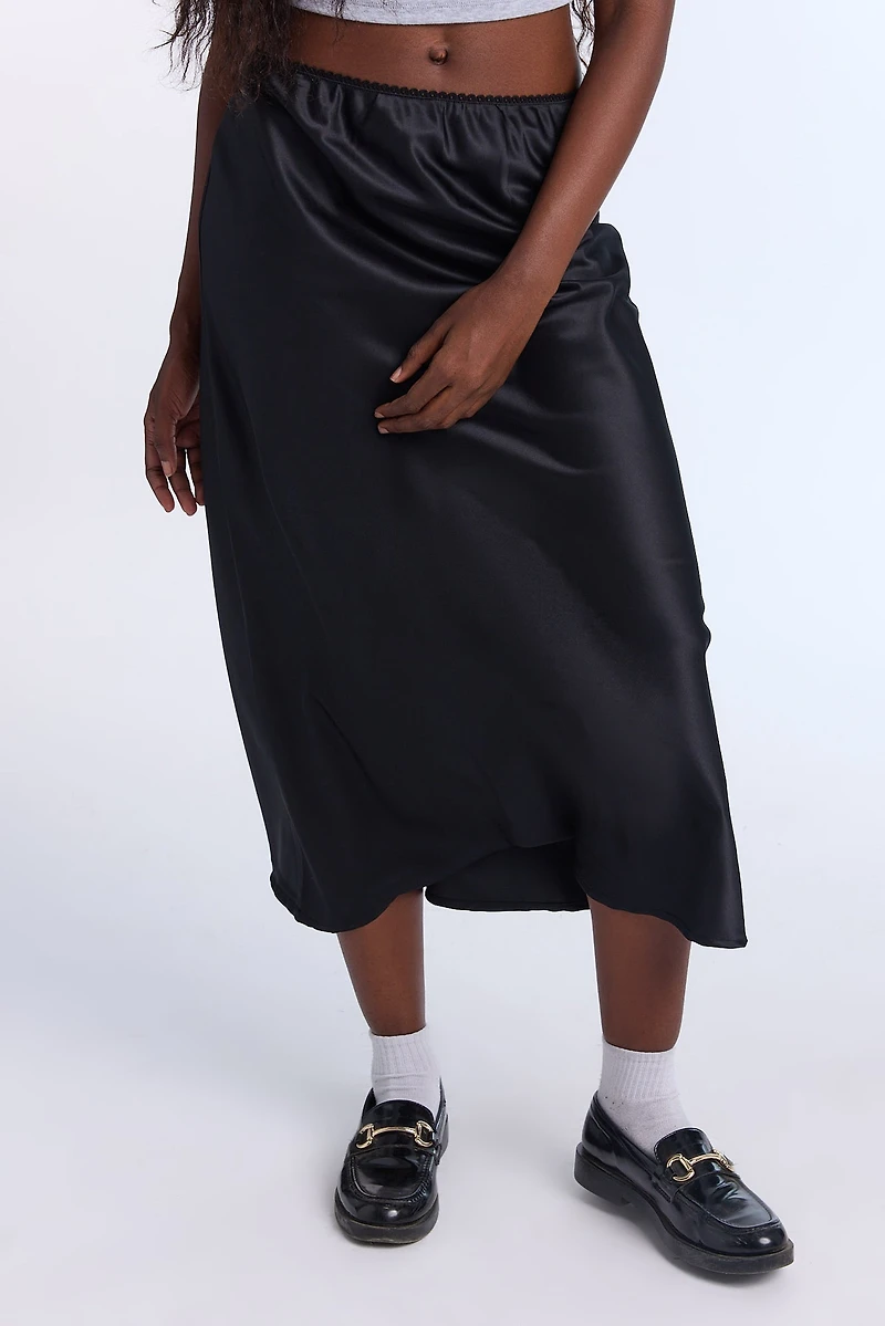 AERO Satin Maxi Skirt