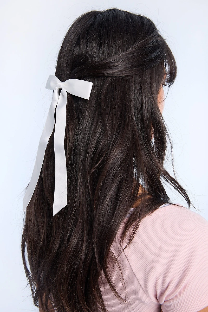 Pinces à cheveux noeud en satin paquet de 2 AERO