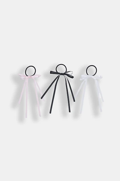 AERO 6-Pack Satin Bow Hair Elastics