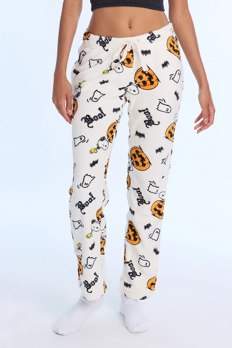 Peanuts Snoopy Ghost Plush Pajama Pant