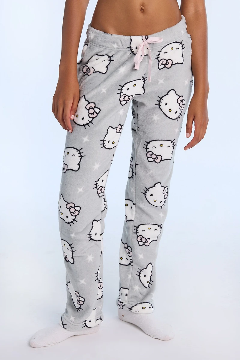 Hello Kitty Sparkle Plush Pajama Pant