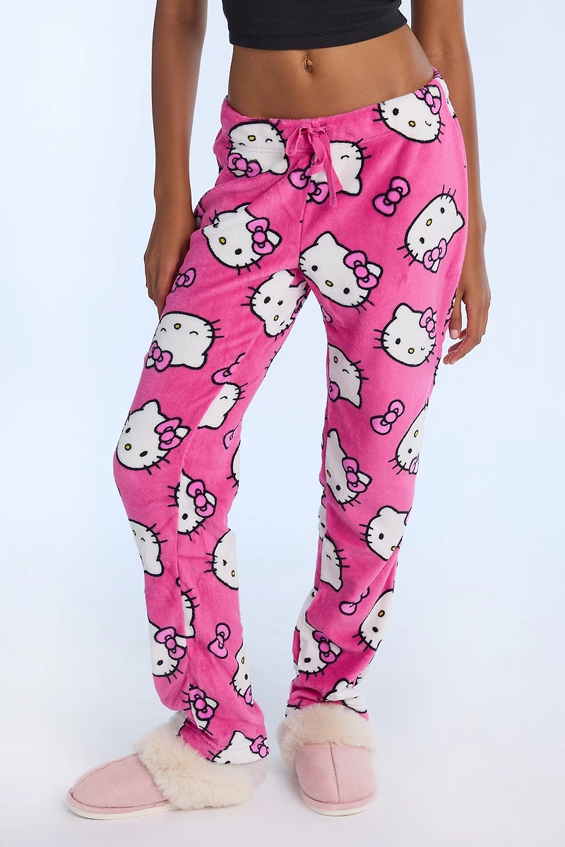 Pantalon de pyjama en peluche Hello Kitty