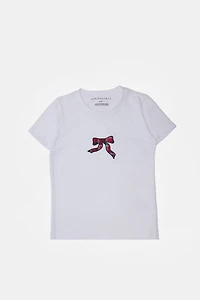 T-shirt coupe classique à noeud carreauté AERO