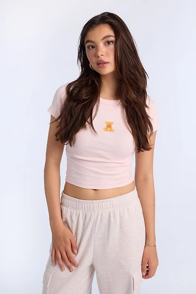 AERO Teddy Bear Graphic Baby Tee